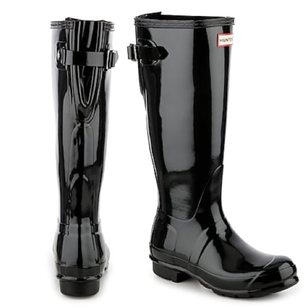 Hunter Original Tall Rain Boot - Black Gloss